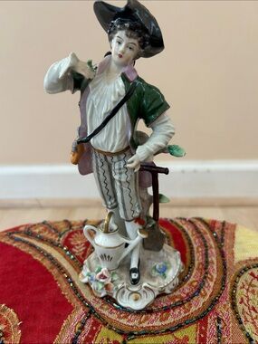 Sitzendorf porcelain figurine of French boy.